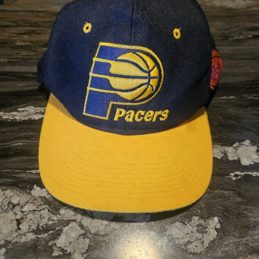Indiana Pacers Navy and Yellow Team Cap